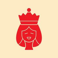 Queen trendy magnificent abstract illustration colorful useful design vector