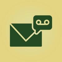 Voicemail trendy beauteous abstract illustration colorful useful design vector