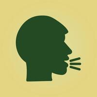 Head Side Cough trendy beauteous abstract illustration colorful useful design vector