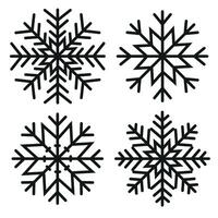 Set of snowflakes for designs, patterns, backgraund. vector