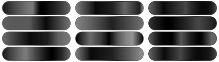 Set with black gradients. A color palette for design, a collection of high-quality ingredients. vector