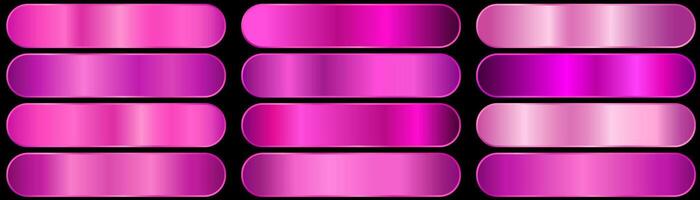 Purple Gradient Set for Light to Bright Colors vector