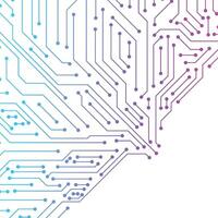 Computer circuit board electronic. Motherboard, CPU, Processor and Artificial Intelligence Concept. Abstract digital background with technology circuit board texture vector