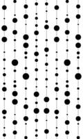 Black and white background circle dots pattern for paper wrapping vector
