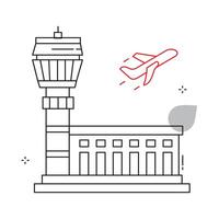 Global Travel and Airport Icon Design vector