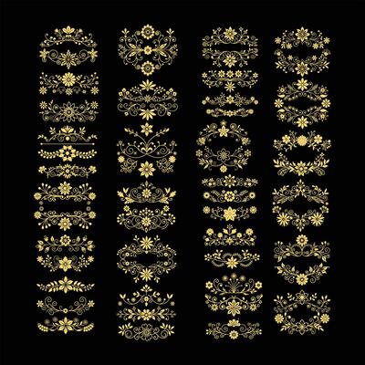 elegant floral divider.