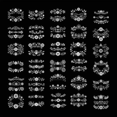 t floral divider illustration.