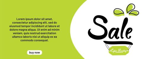 Promotional sale banner with engaging design and call to action for online shopping vector