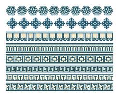 Abstract coloured mosaic ornament on white background vector
