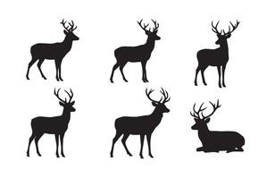 Decorative Deer Head Graphics for Crafting vector