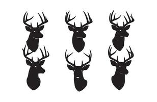 Deer Head Illustrations for Custom Apparel vector