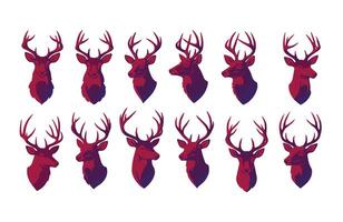 Buck Head Emblems for Custom Decals vector