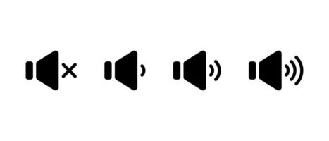 Sound speaker icon in generic style. Audio volume level sign symbol vector