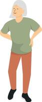 Activities Elderly People with Flat Design vector