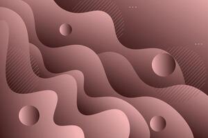 Abstract brown geometric wave background. Fluid color design with shadow. Liquid shape composition. Eps10. vector