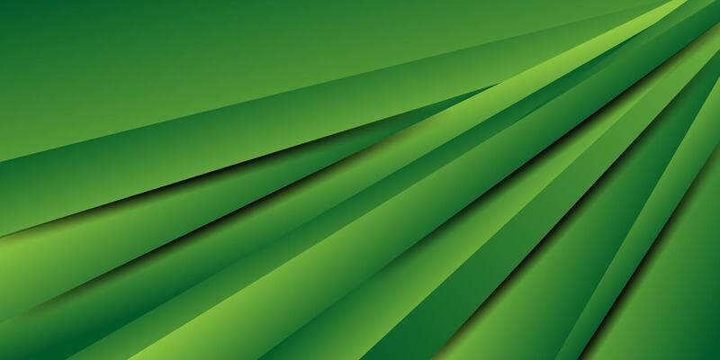 Abstract geometric background overlapping with colorful gradient green lines concept pattern. Bright green simple banner. Eps10