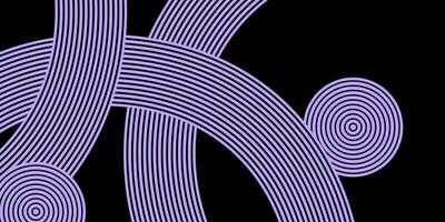 Abstract background with light purple wavy lines. Curved colored striped shapes. vector