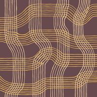 Hand drawn ink brush line, wood block abstract stripe designs and shapes pattern, Japanese style crafted simple background for textile and carpet vector