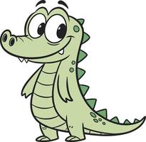 Smiling Alligator Cartoon vector