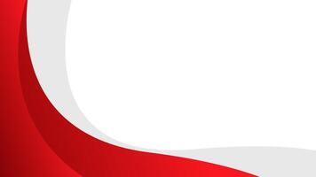 Abstract red and white curve background. Modern dynamic wallpaper vector