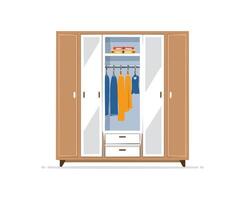 A Wardrobe simple illustration vector