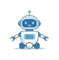 A AI Chatbot Device simple illustration vector