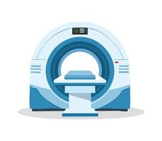 A AI CT Scan Machine simple illustration vector