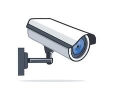 A AI Security Camera simple illustration vector