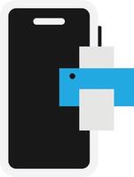 Printer Mobile Device Paper vector