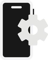Settings Mobile Gear Configuration vector