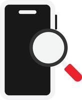 Search Mobile Find Magnifier vector