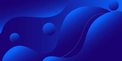 Abstract colorful blue geometric wave background. Fluid color design with shadow. Liquid shape composition. Eps10. vector