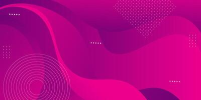 Abstract purple and pink gradient with wavy background. Simple pattern for wallpaper poster, website template, advertisement and product display. Eps10 vector