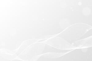 Abstract Dynamic White Wavy Background. Business white flowing waves and lines backdrop concept for presentations, banner, ads, magazine, cover, luxury designs. vector