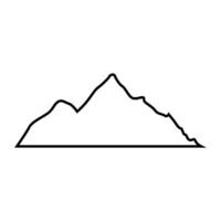 Mountain icon illustration design template. Can be used for web and mobile vector