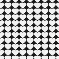 Light hearts on Dark Background Monochrome Seamless Pattern Minimalism White Day Greeting background. Isolated illustration Thematic cards or web promo leaflet wallpaper, price, label, wrapping vector