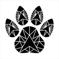Chevron Paw Print vector