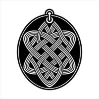 Oval Shape Pendant Images. vector