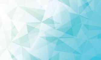 Abstract geometric low poly blue crystal background vector