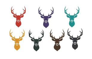 Handcrafted Deer Head Motif vector