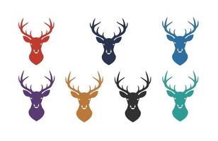 Realistic Deer Head Sketch vector