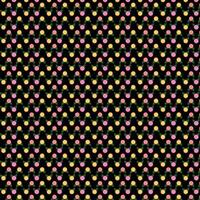 pattern with hearts on a black background. vector