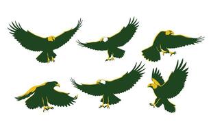 Aerial Predator The Strength of an Eagle vector