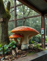A large orange mushroom photo