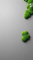 A flower with a green mossy stem photo