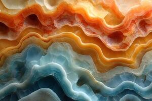 Vibrant Natural Stone Layers in Abstract Texture for Artistic Design photo