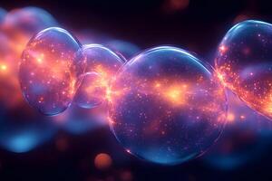 Cosmic Bubbles Concept Abstract Cosmic Phenomena for Design and Inspiration photo