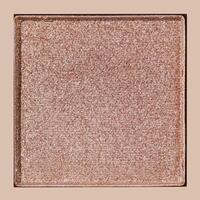Closeup view pink with golden shimmer eyeshadow, warm, metallic shade with glitters, sun shadow, detail texture, Glitter Swatch makeup powder eyeshadow, highlighter, cosmetic beauty product photo