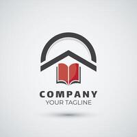 study house and education logo design template vector