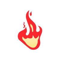 Fire icon illustration vector